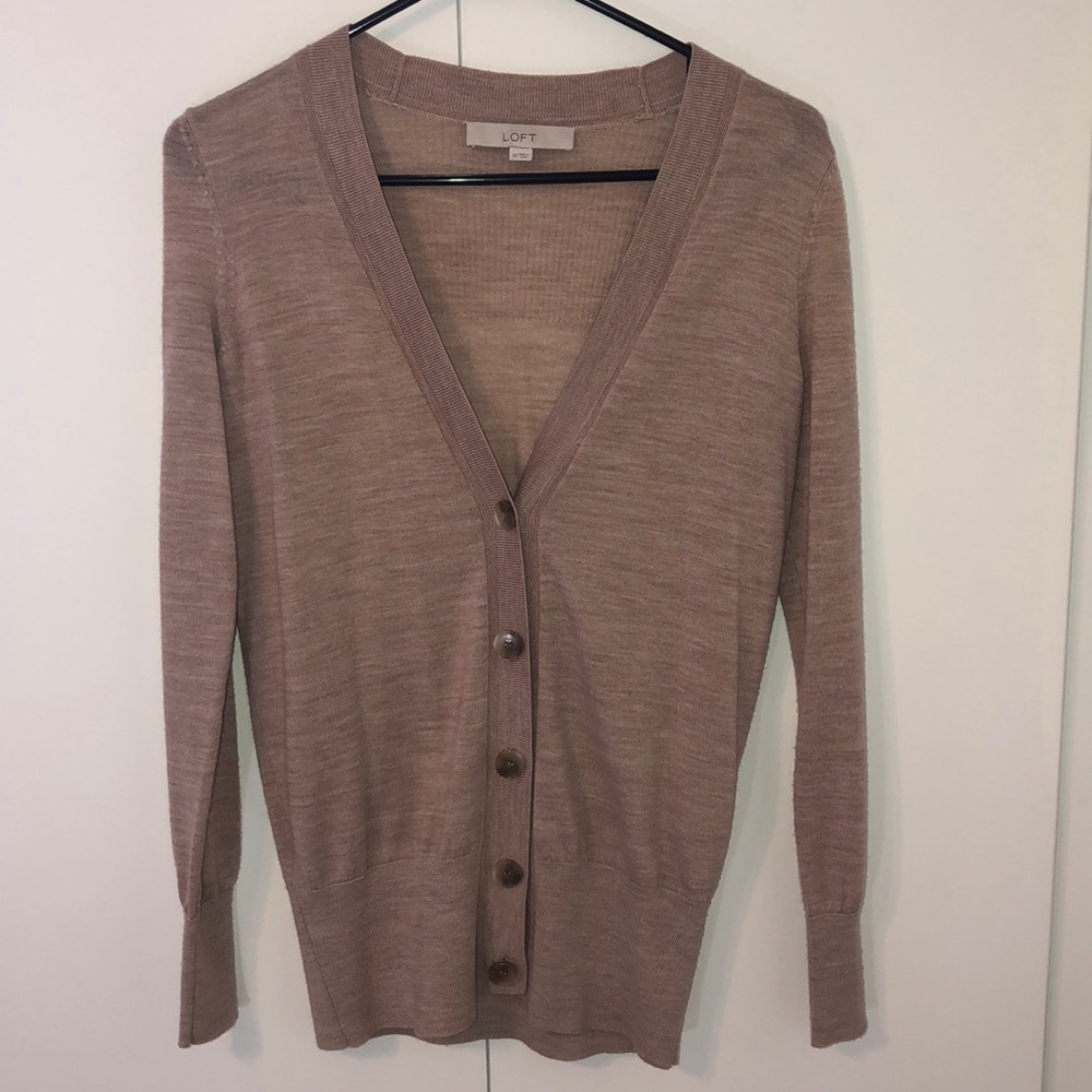 LOFT Boyfriend Sweater Cardigan